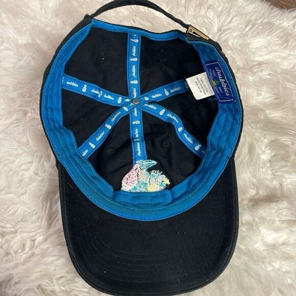 CHUBBIES Black Embroidered Parrot Palm Trees Unisex Baseball Style Cap Hat - Picture 6 of 8